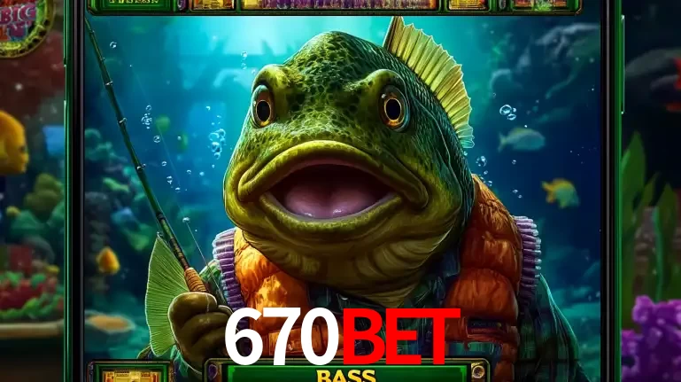 Personagem de peixe pescador do popular jogo de slot com tema de pescaria, uma das emocionantes opções de caça-níqueis para jogar e ganhar no cassino 670BET.